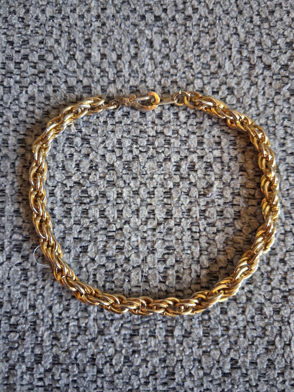 Vintage Gold Rope Chain Bracelet - Women's Fashion Jewelry